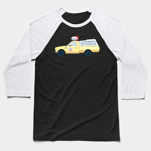 Pizza Planet Truck Baseball T-Shirt by Staermose